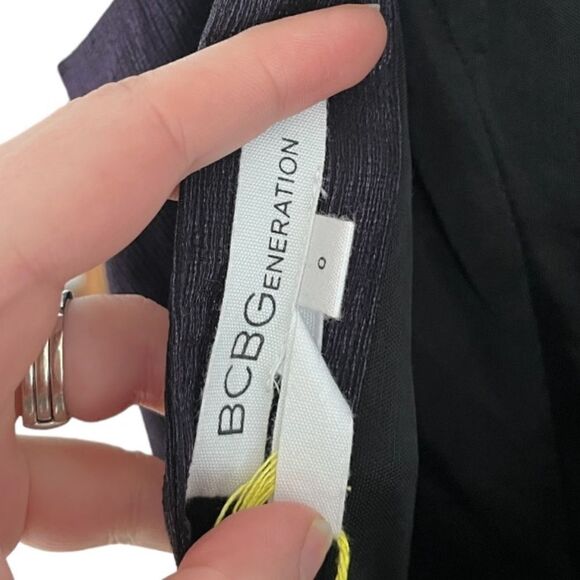 NWT! BCBGENERATION | Purple Shimmer Backless Mini Dress (0) - Picture 5 of 6
